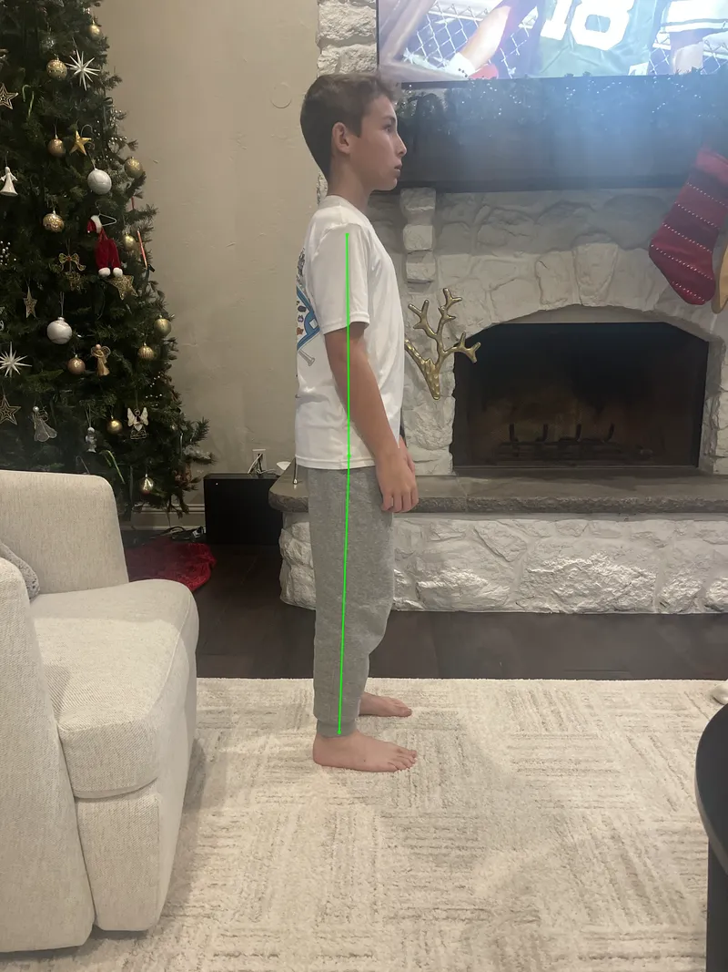 Robot-drawn right profile